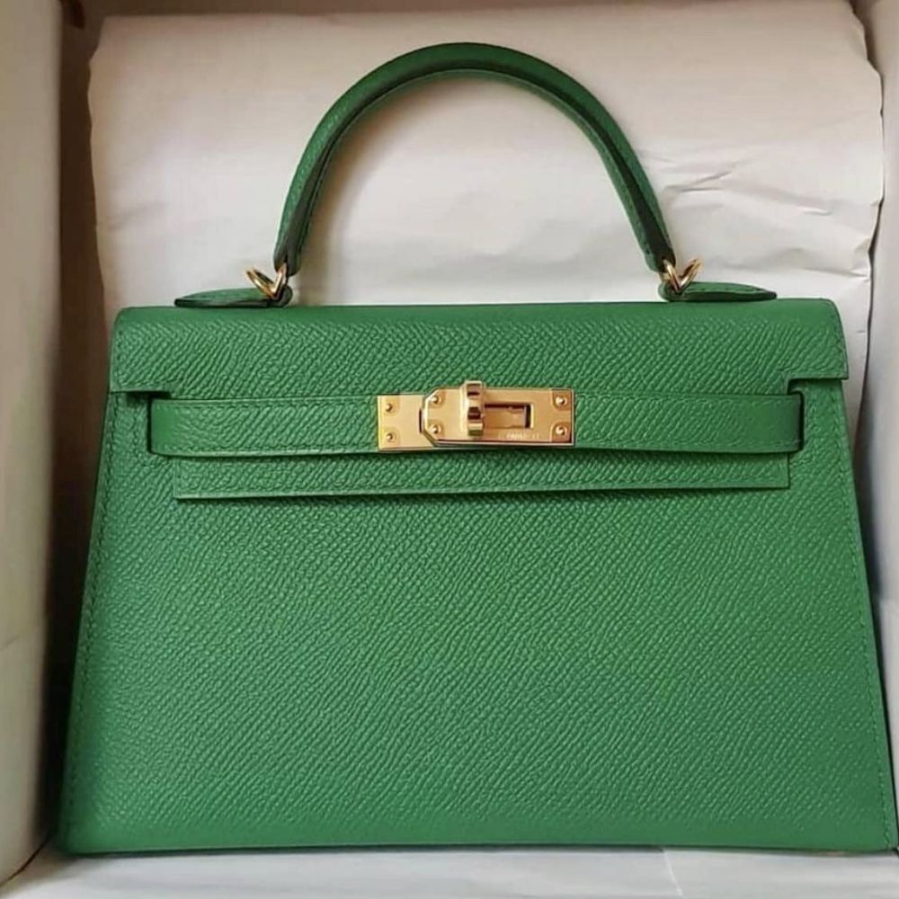 hermes cactus Hermès Kelly 20 Cactus Sellier Epsom Gold Hardware GHW