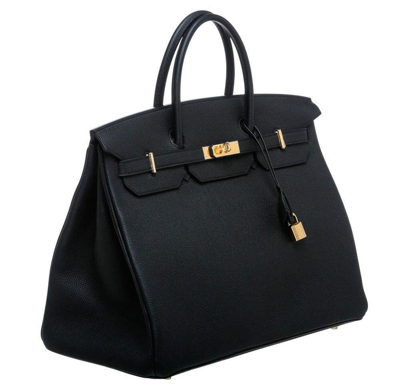 Hermès Birkin 40 Noir (Black) Togo Gold Hardware GHW A Stamp 2017 <!18891706> - The French Hunter