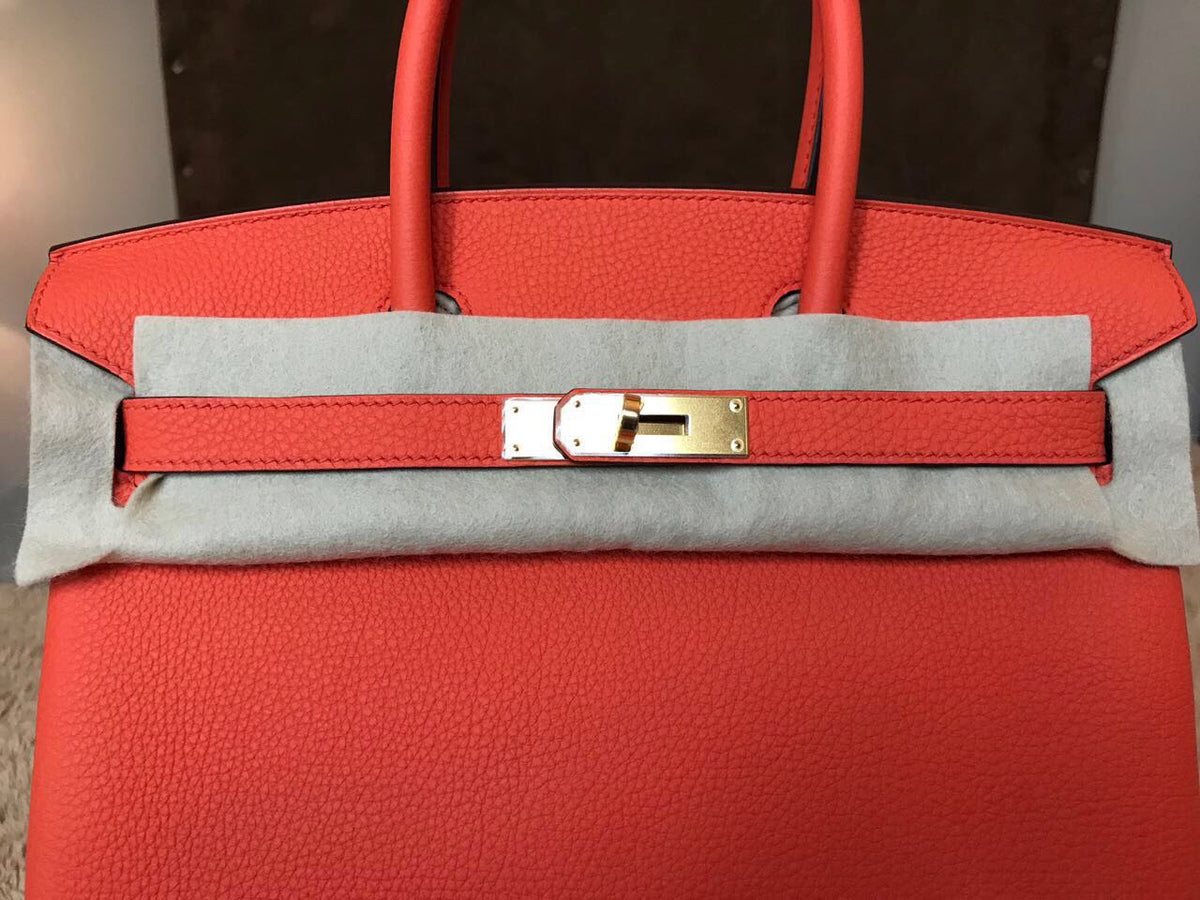 Hermès Birkin 30 Orange Poppy Togo Gold Hardware GHW A Stamp 2017 <!19054912> - The French Hunter
