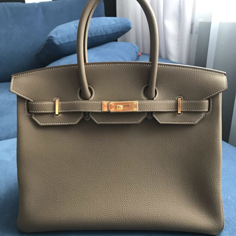 Hermès Birkin 35 Etoupe Togo Gold Hardware GHW A Stamp 2017 <!27346544> - The French Hunter