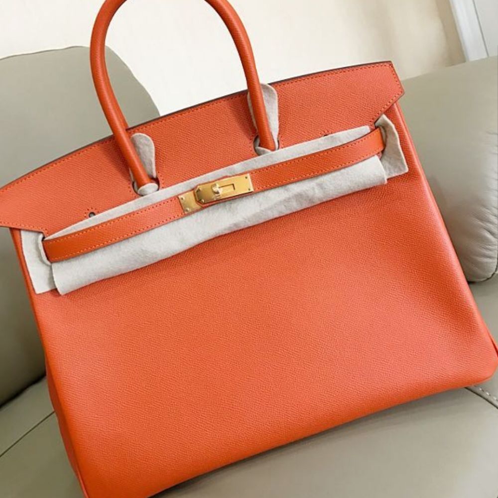 Hermès Birkin 35 Feu Epsom Gold Hardware GHW R Stamp 2013 <!28030812> <!SOLD> <!SOLD> - The French Hunter