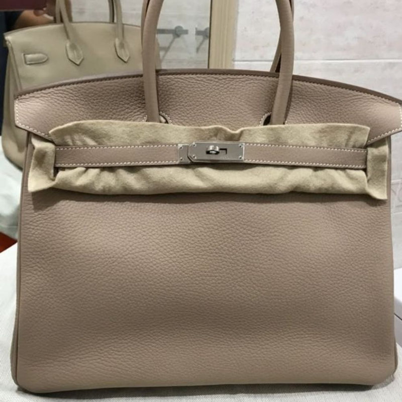 Hermès Birkin 35 Argile Togo Palladium Hardware PHW P Stamp 2011 <!28341609> - The French Hunter