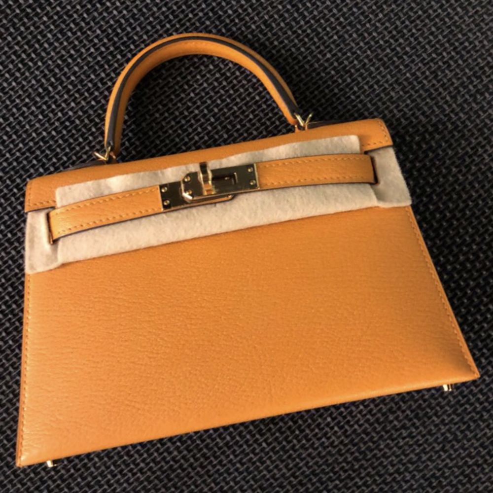 Hermès Kelly 20 Moutarde Sellier Chevre Mysore Gold Hardware GHW C Stamp 2018 <!28353088> <!SOLD> <!SOLD> <!SOLD> <!SOLD> - The French Hunter