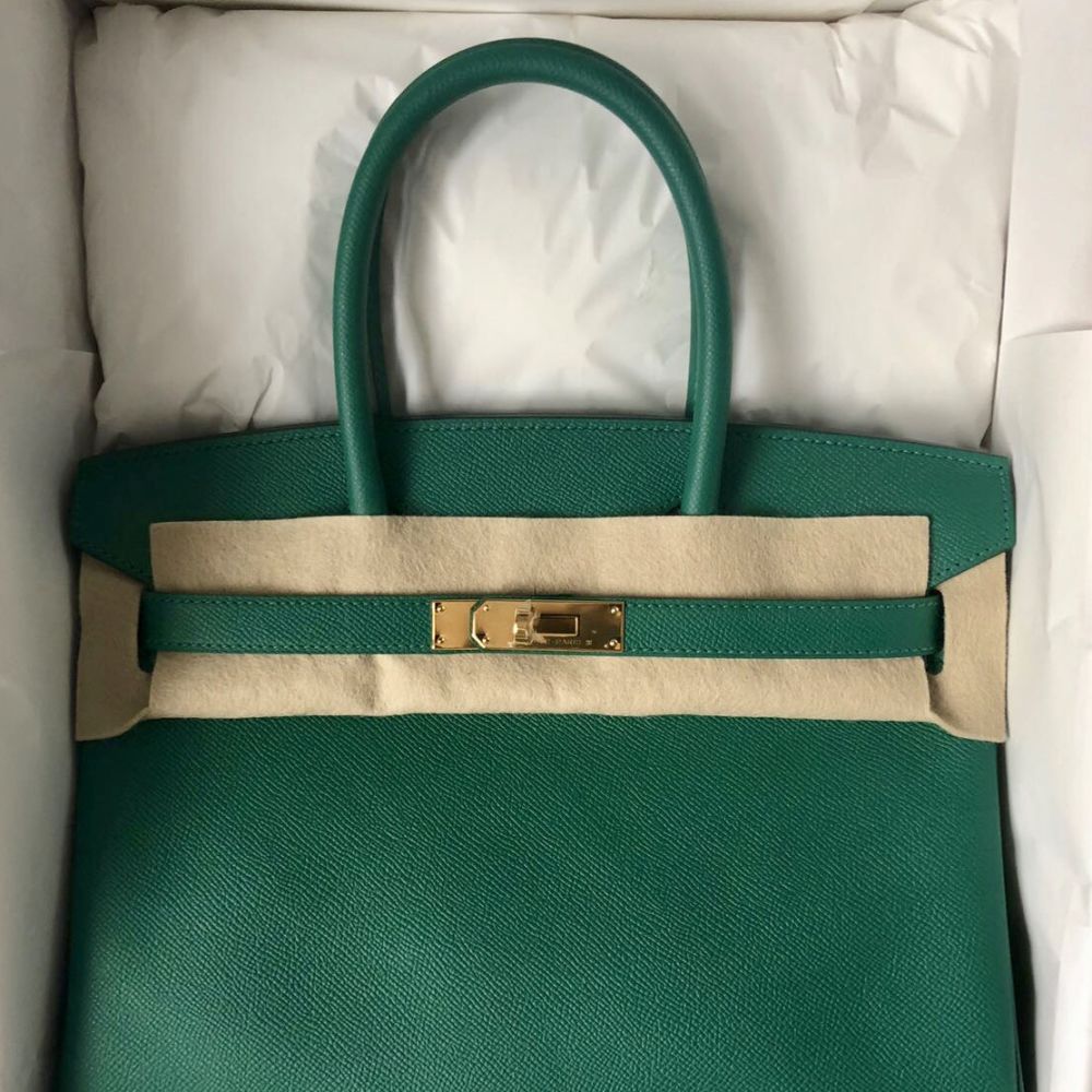 Hermès Vert Vertigo Birkin 30cm of Epsom Leather with Gold Hardware, Handbags and Accessories Online, 2019