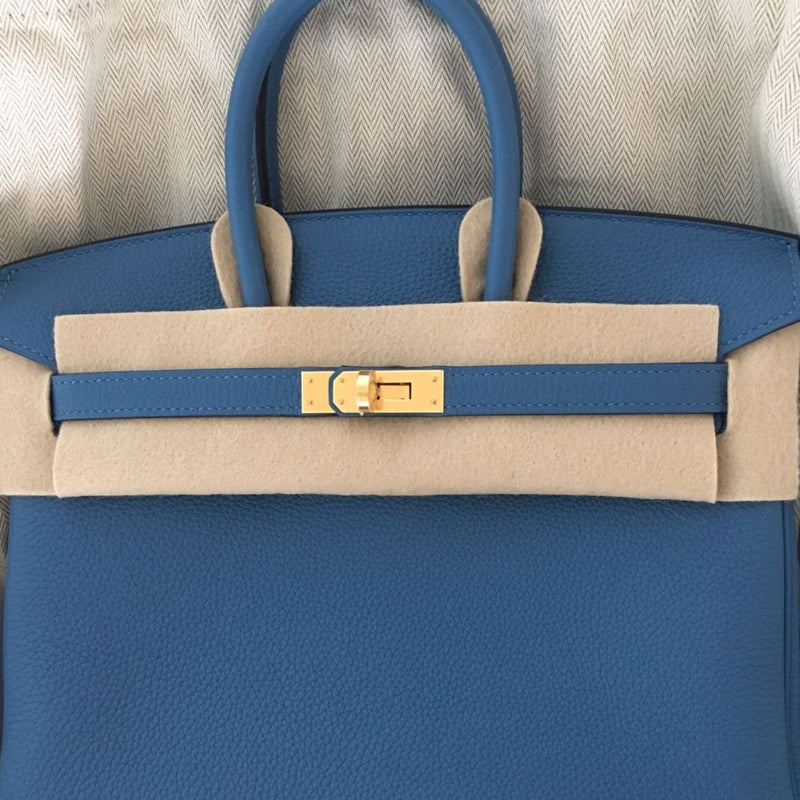 Hermès Birkin 25 Bleu Azur Togo Gold Hardware GHW C Stamp 2018 <!29199805> <!SOLD> <!SOLD> - The French Hunter