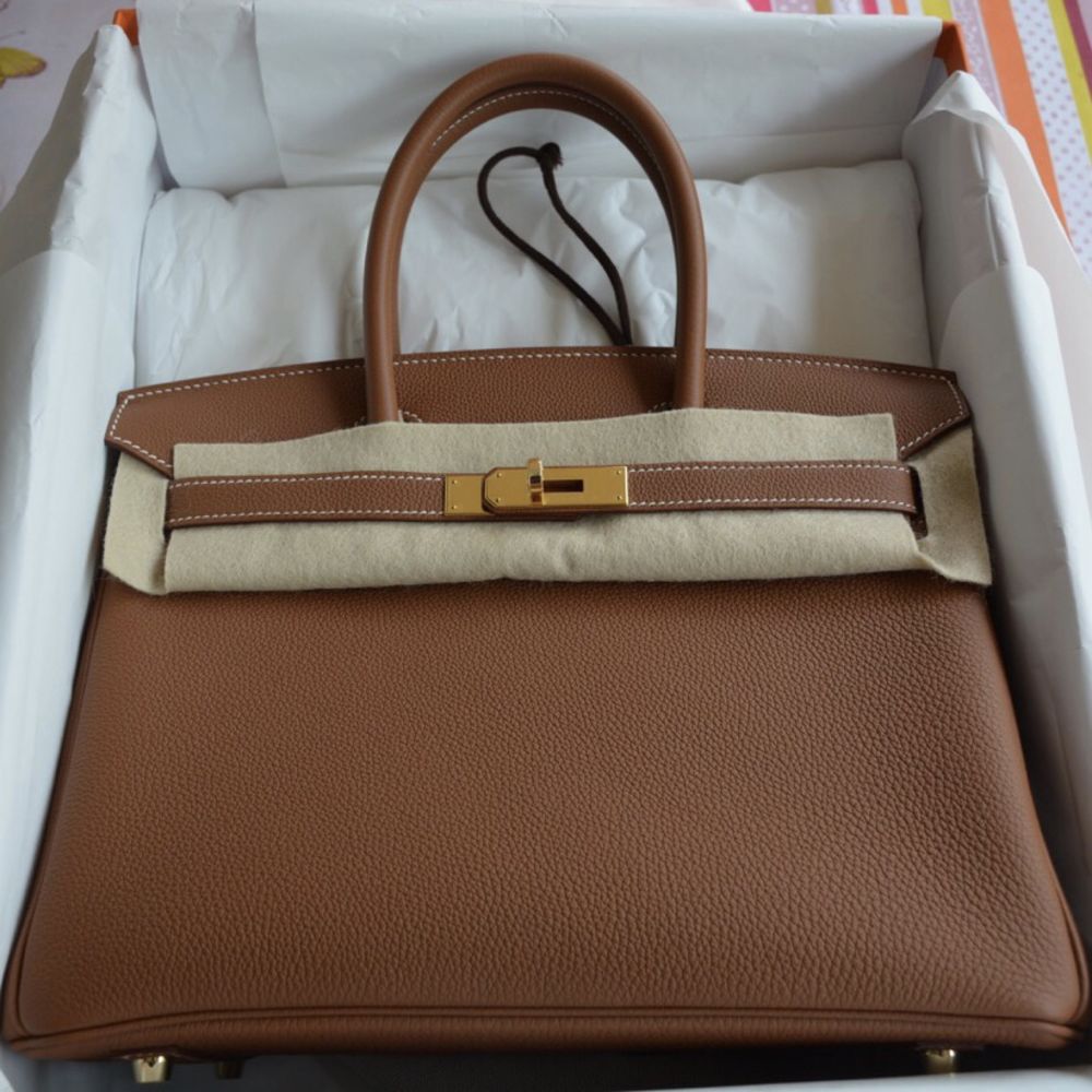 Hermès Birkin 30 Gold Togo Gold Hardware GHW C Stamp 2018 <!29318139> - The French Hunter