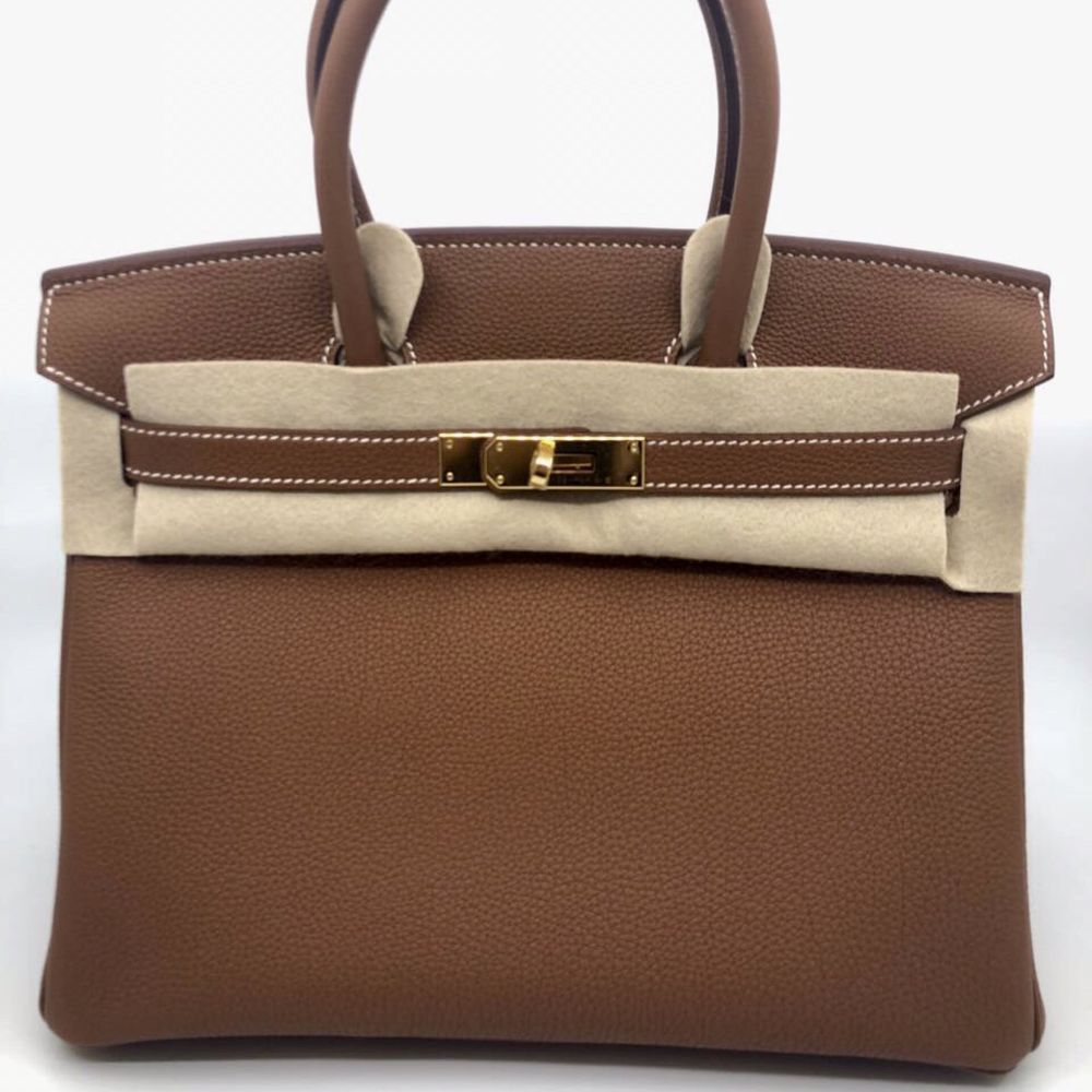 Hermès Birkin 30 Gold Togo Gold Hardware GHW C Stamp 2018 <!29464603> - The French Hunter
