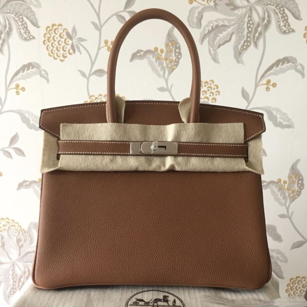 Hermès Birkin 30 Gold Togo Palladium Hardware PHW C Stamp 2018 <!29481468> <!SOLD> <!SOLD> <!SOLD> <!SOLD> - The French Hunter
