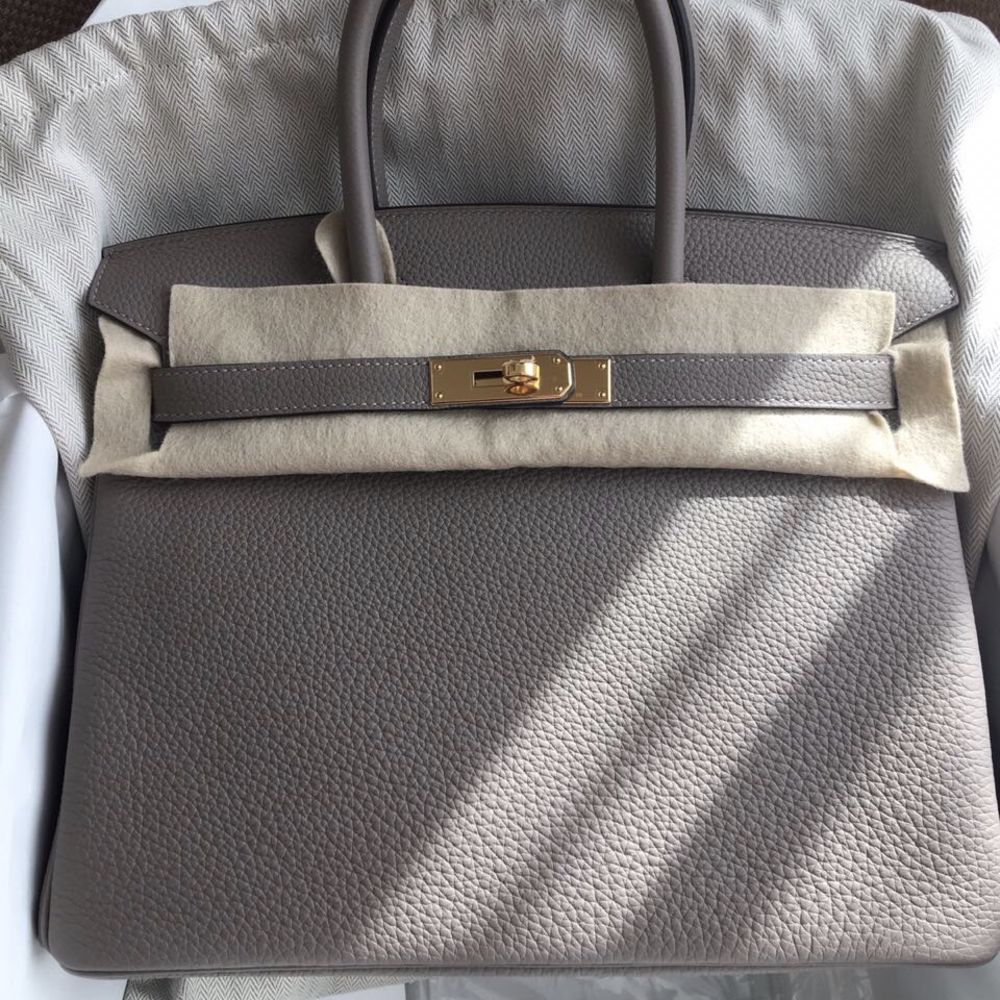 Hermès Birkin 30 Gris Asphalte Togo Gold Hardware GHW A Stamp 2017 <!29492487> - The French Hunter