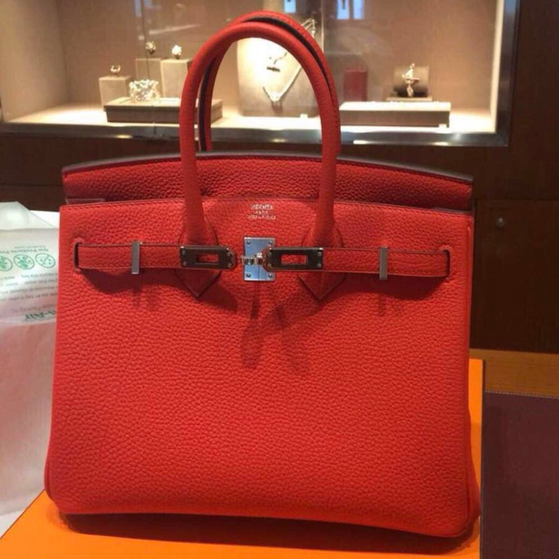 Hermès Birkin 25 Capucine Togo Palladium Hardware PHW C Stamp 2018 <!29514124> - The French Hunter
