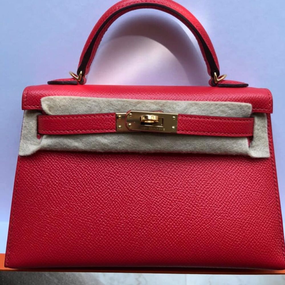 Hermès Kelly 20 Rouge Tomate Sellier Epsom Gold Hardware GHW — The French  Hunter