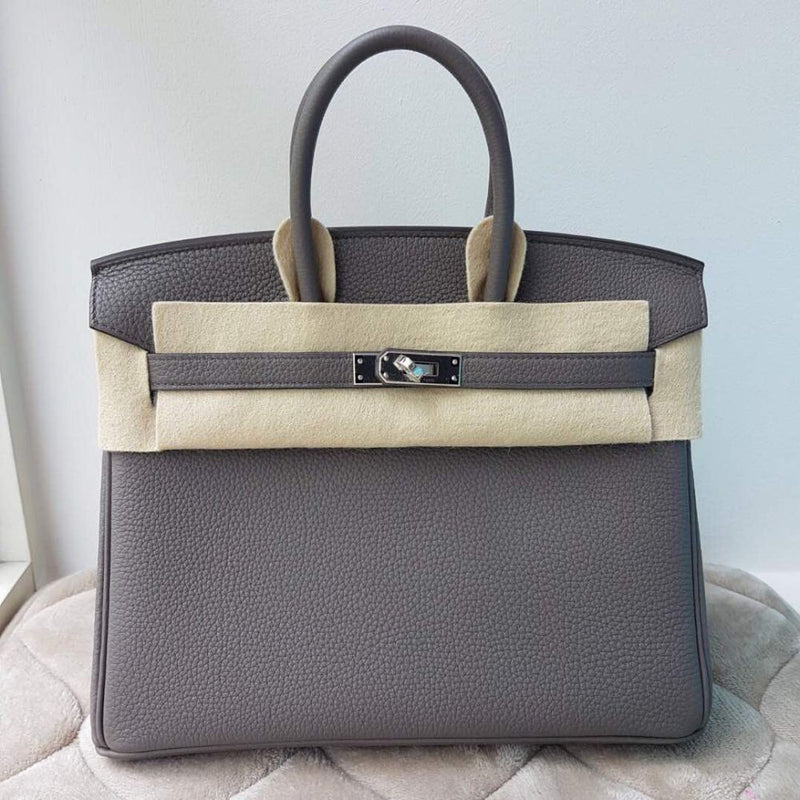 Hermès Birkin 25 Gris Etain Togo Palladium Hardware PHW C Stamp 2018 <!29629307> - The French Hunter