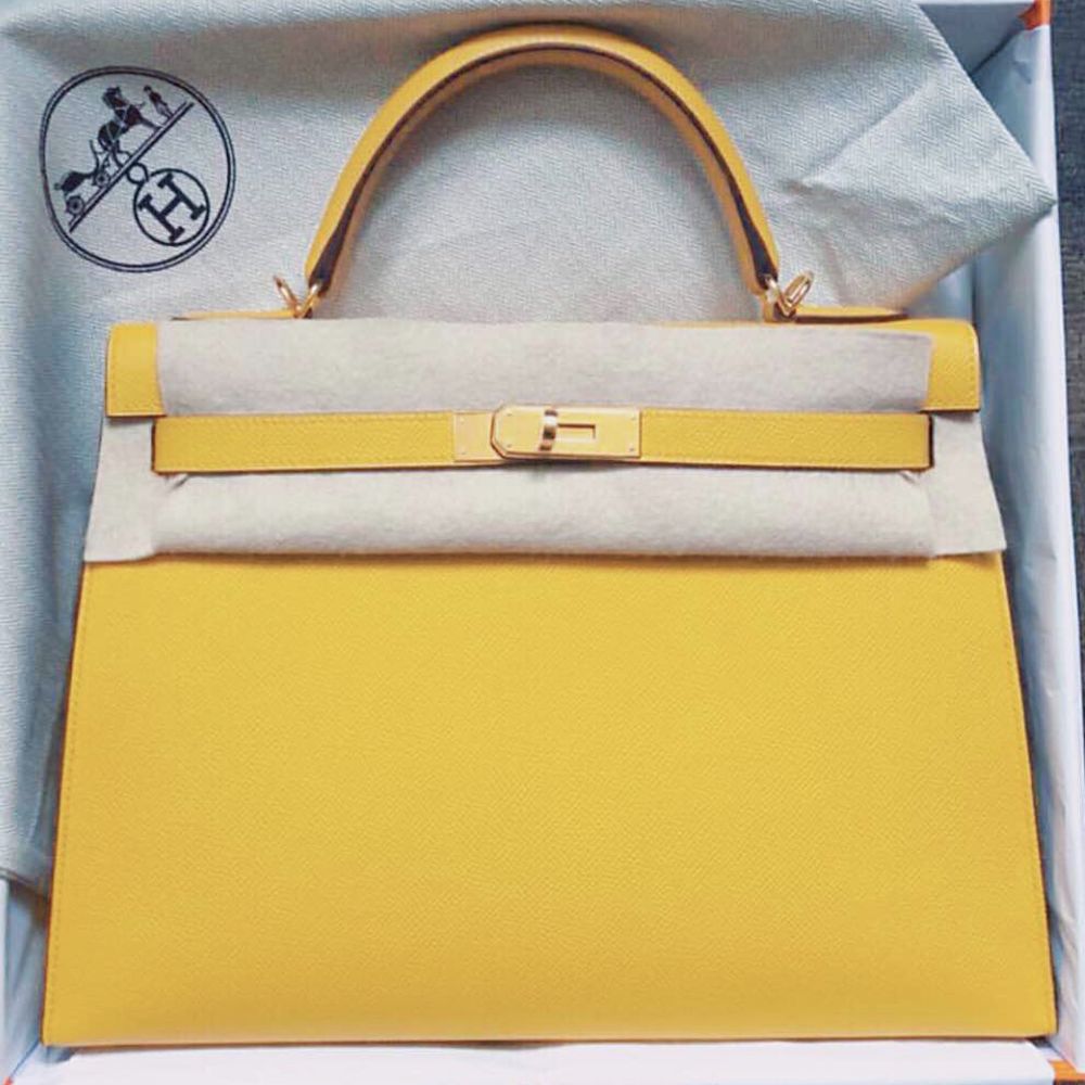 Hermès Kelly 25 Ambre Sellier Epsom Gold Hardware GHW C Stamp 2018 <!29629308> <!SOLD> <!SOLD> - The French Hunter