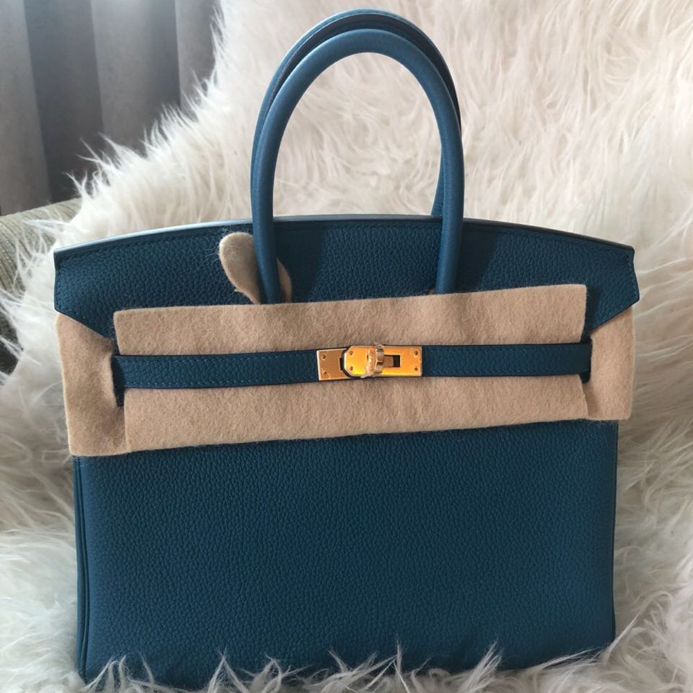 Hermès Birkin 25 Colvert Togo Gold Hardware GHW X Stamp 2016 <!29658303> - The French Hunter
