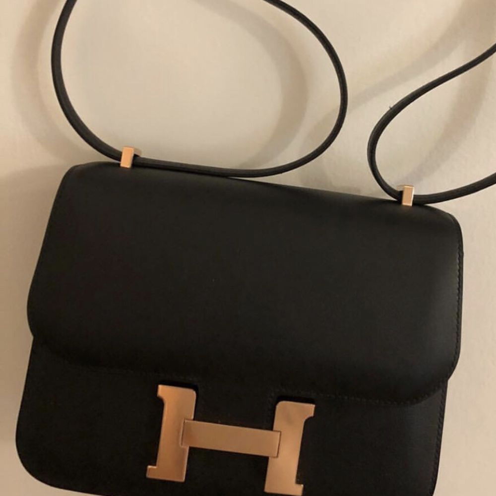 Hermès Constance 18 Noir (Black) Swift Rose Gold Hardware RGHW C Stamp 2018 <!29781981> - The French Hunter