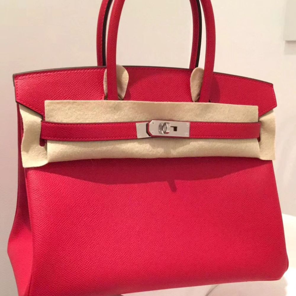 Hermès Birkin 30 Rouge Casaque Epsom Palladium Hardware PHW C Stamp 2018 <!29936834> <!SOLD> - The French Hunter