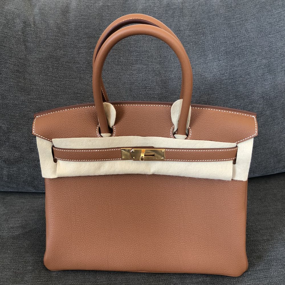 Hermès Birkin 30 Gold Togo Gold Hardware GHW C Stamp 2018 <!30059999> - The French Hunter