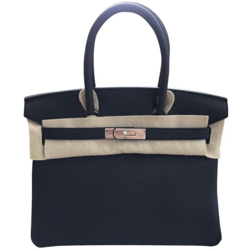 Hermès Birkin 30 Noir (Black) Togo Palladium Hardware PHW C Stamp 2018 <!30077573> - The French Hunter