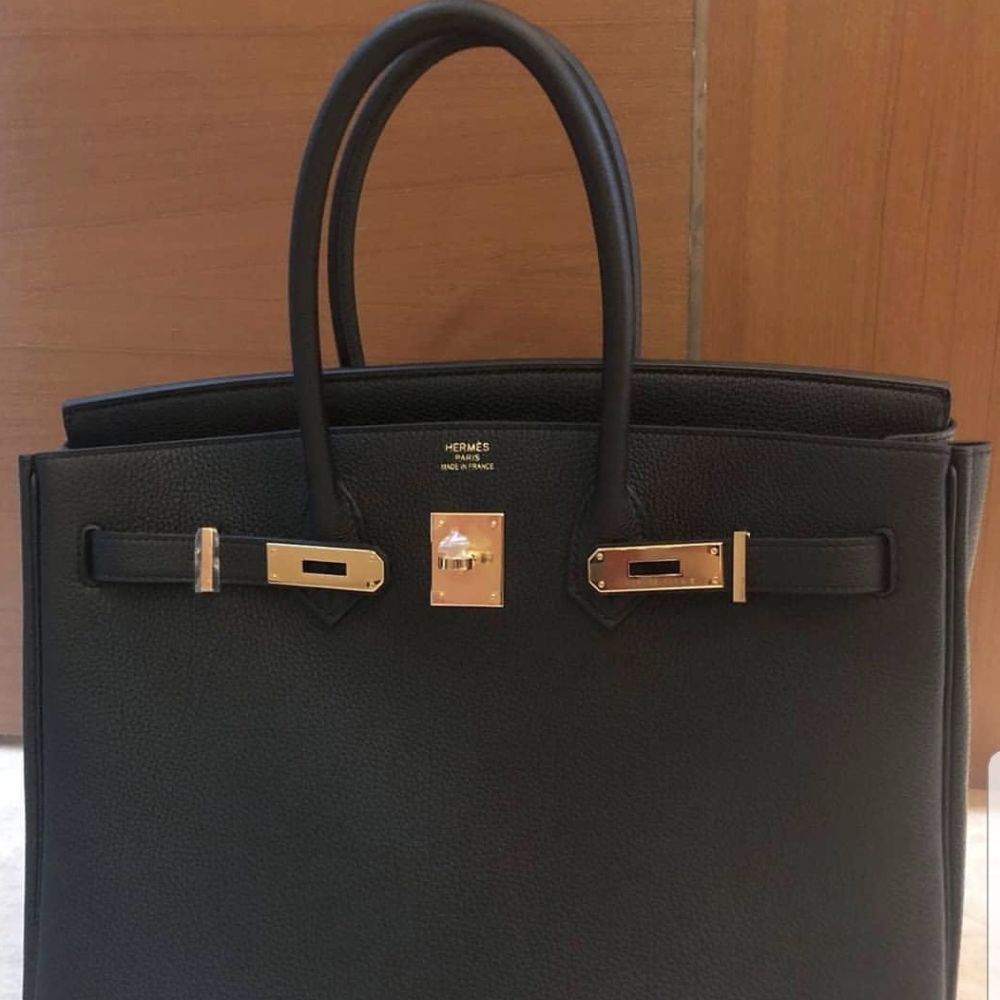 Hermès Birkin 35 Noir (Black) Togo Gold Hardware GHW C Stamp 2018 <!30078600> - The French Hunter