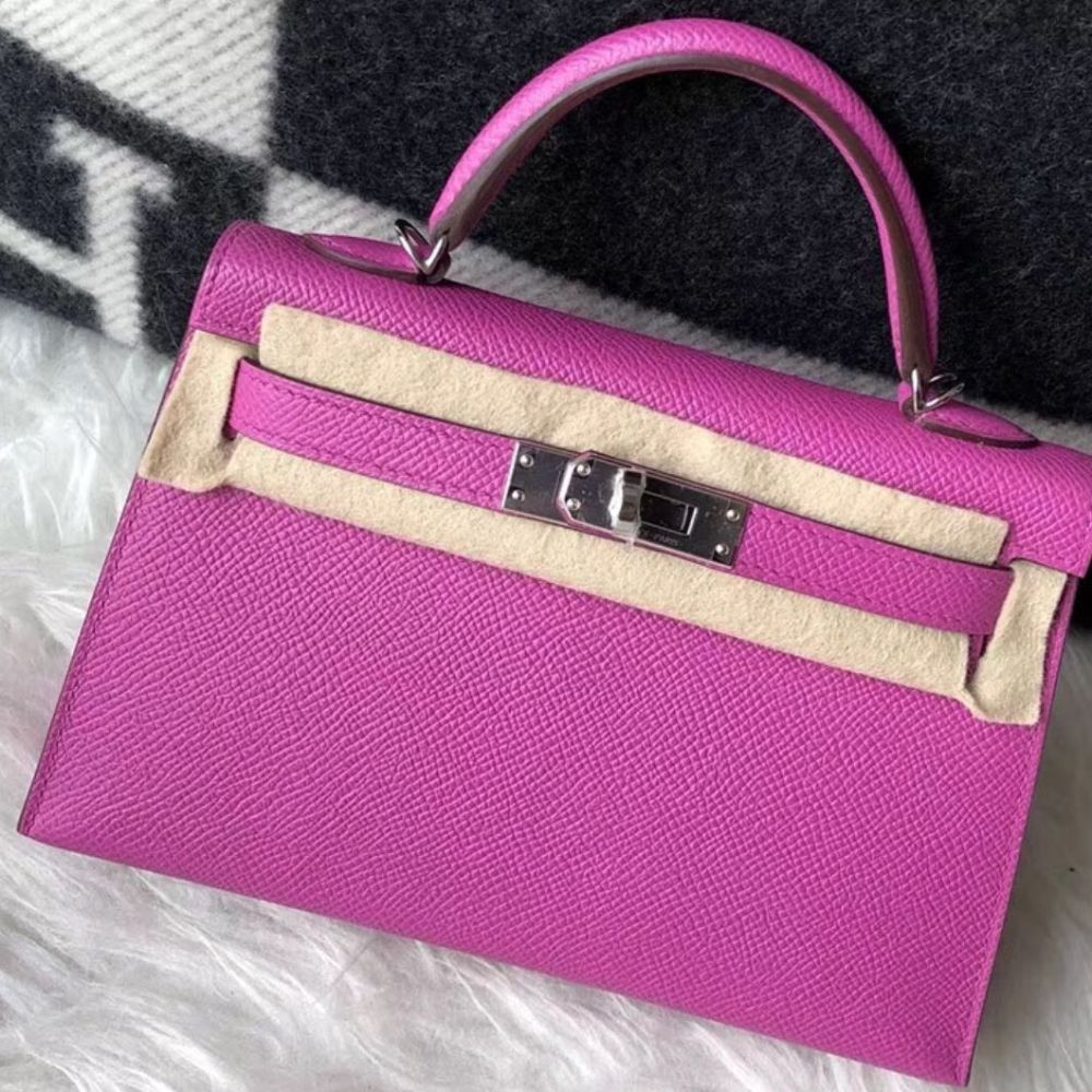 Hermès Kelly 20 Magnolia Sellier Epsom Palladium Hardware PHW C Stamp 2018 <!30100780> - The French Hunter