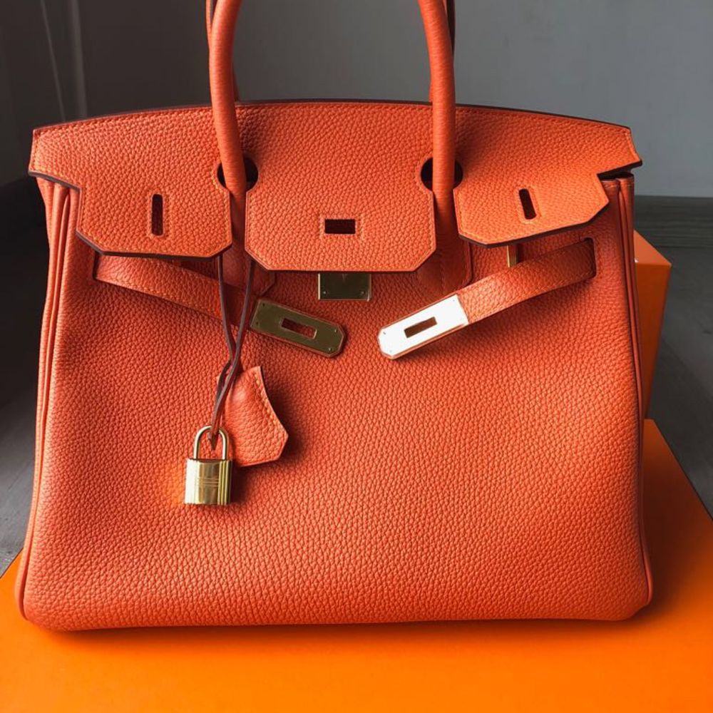 Hermès Birkin 30 Orange Togo Gold Hardware GHW T Stamp 2015 <!30125828> <!SOLD> - The French Hunter