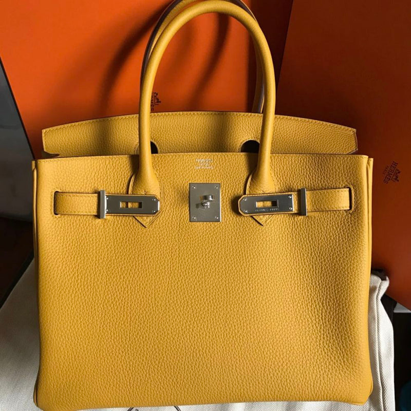 Hermès Birkin 30 Ambre Togo Palladium Hardware PHW C Stamp 2018 <!30175902> <!SOLD> <!SOLD> <!SOLD> - The French Hunter
