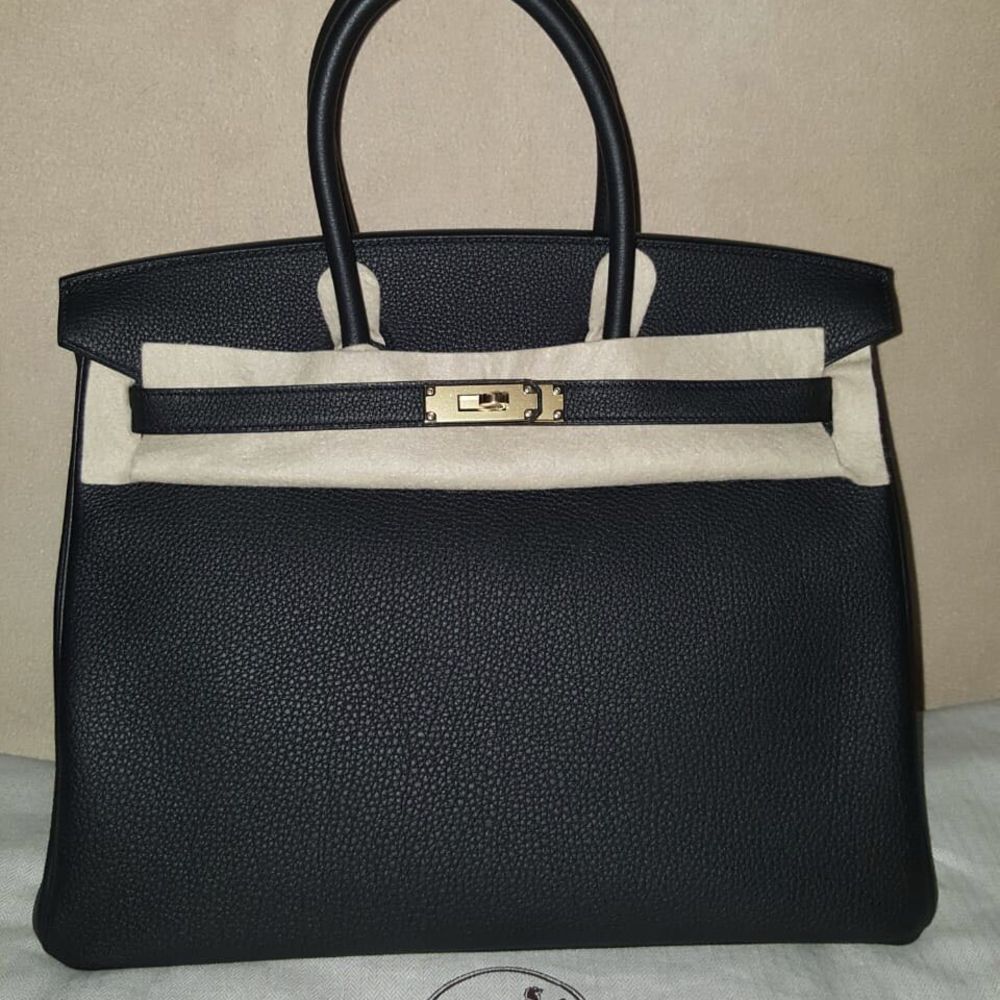 Hermès Birkin 35 Noir (Black) Togo Gold Hardware GHW C Stamp 2018 <!30227425> - The French Hunter