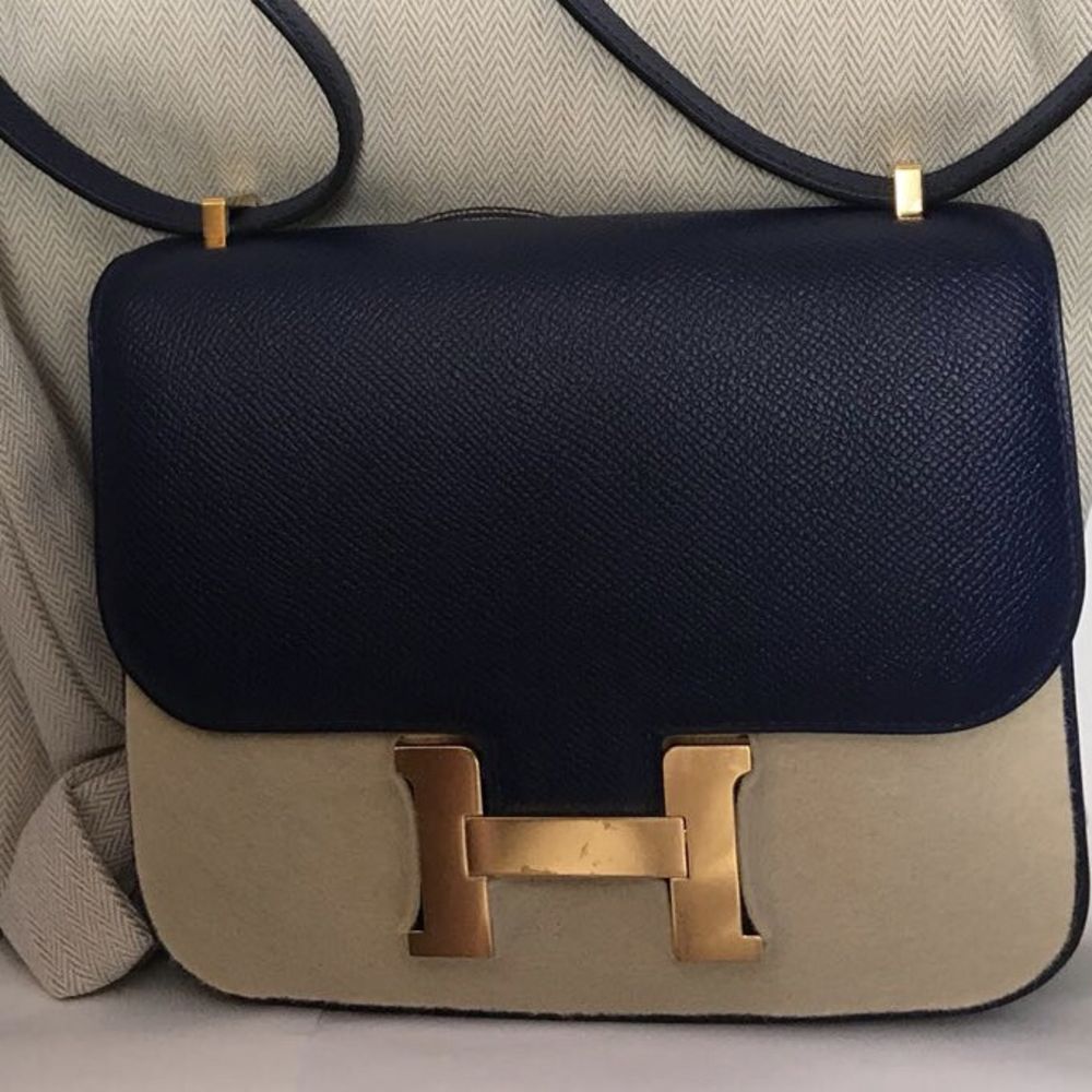 Hermès Constance 18 Bleu Saphir Epsom Gold Hardware GHW C Stamp 2018 <!30288101> <!SOLD> - The French Hunter