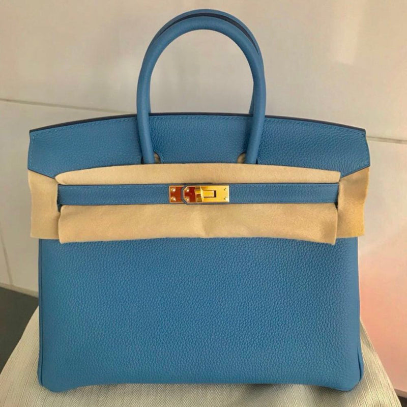 Hermès Birkin 25 Bleu Azur Togo Gold Hardware GHW C Stamp 2018 <!30351487> - The French Hunter
