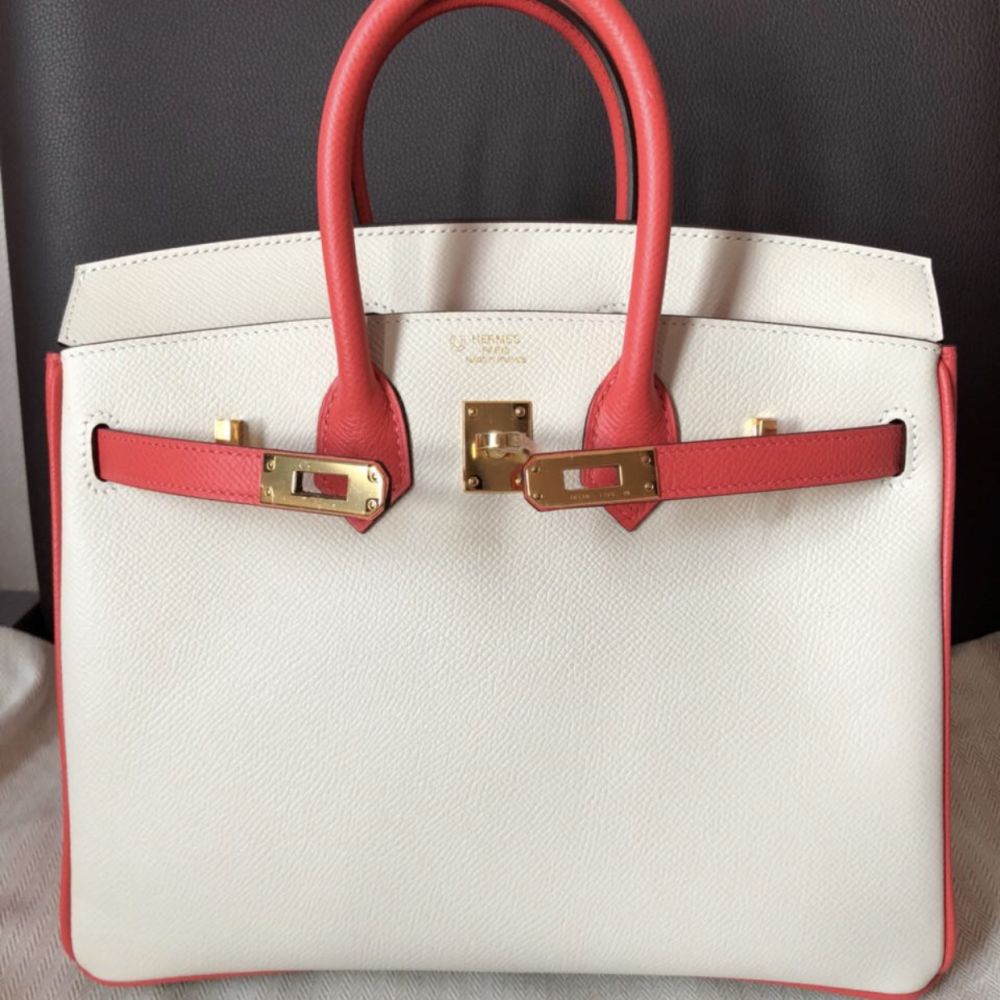 Hermès Birkin HSS 25 Craie/Rose Jaipur Epsom A Stamp 2017 <!30358460> <!SOLD> - The French Hunter