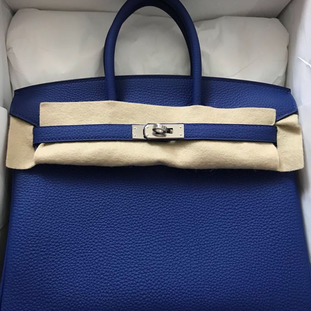 Hermès Birkin HSS 25 Bleu Electrique Togo Palladium Hardware PHW C Stamp 2018 <!30641662> <!SOLD> - The French Hunter