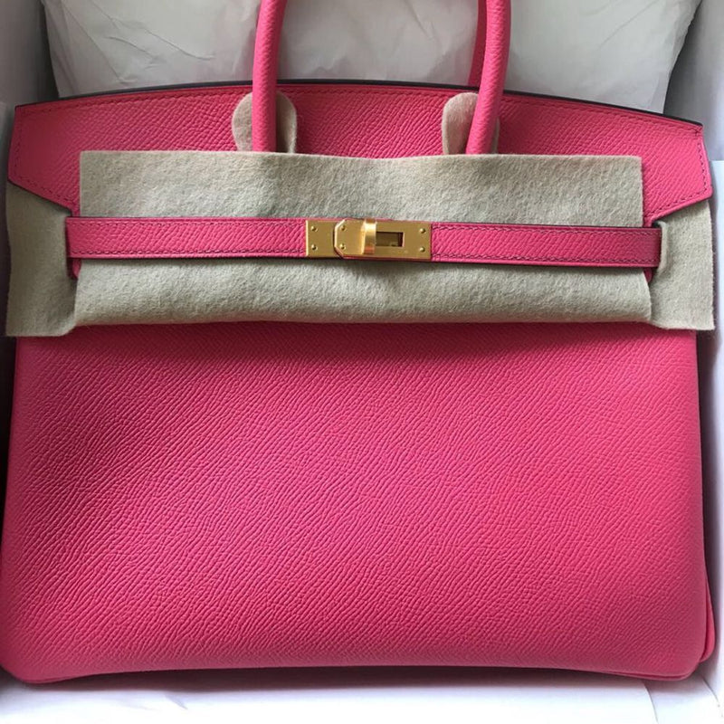 Hermès Birkin HSS 25 Rose Azalee/Sauge Epsom Brushed Gold Hardware BGHW C Stamp 2018 <!30641871> - The French Hunter