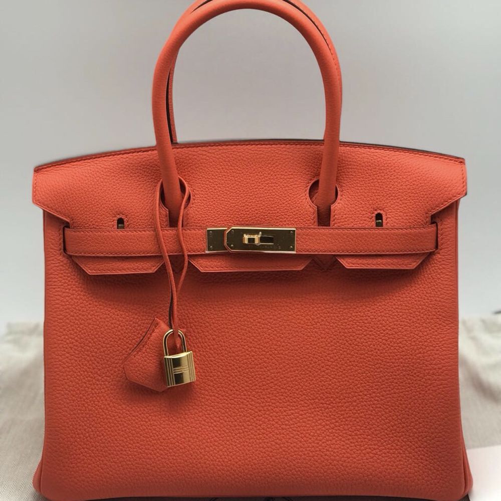 Hermès Birkin 30 Orange Poppy Togo Gold Hardware GHW A Stamp 2017 <!30642545> - The French Hunter