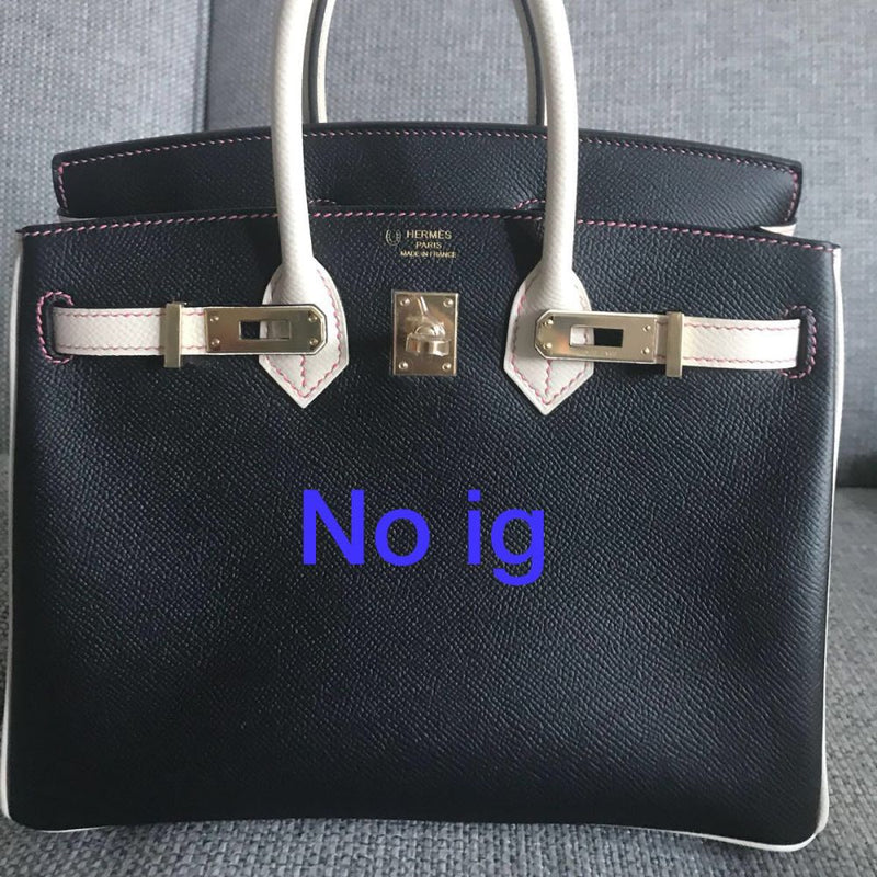 Hermès Birkin HSS 25 Noir (Black) Pink Stitches Epsom Brushed Gold Hardware BGHW C Stamp 2018 <!30646171> <!SOLD> - The French Hunter
