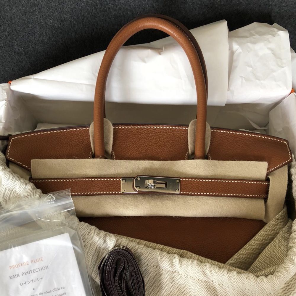 Hermès Birkin 30 Fauve Barenia Faubourg Palladium Hardware PHW A Stamp 2017 <!30678760> - The French Hunter