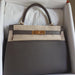 Hermès Kelly 28 Gris Etain Sellier Epsom Gold Hardware GHW C Stamp 2018 <!30729951> - The French Hunter