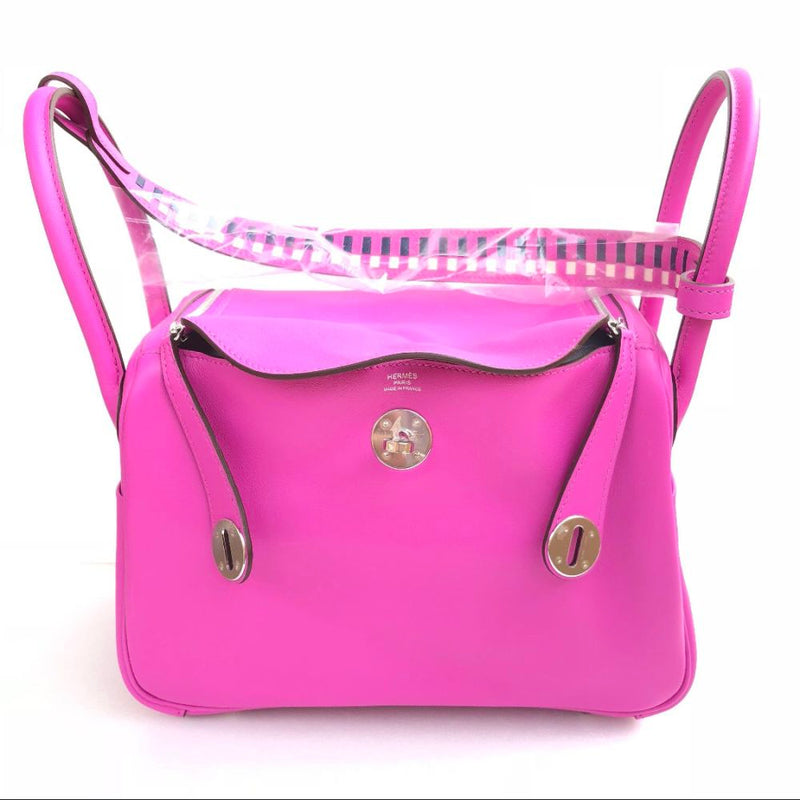 Hermès Lindy 26 Magnolia Tressage Swift Palladium Hardware PHW C Stamp 2018 <!30747723> - The French Hunter