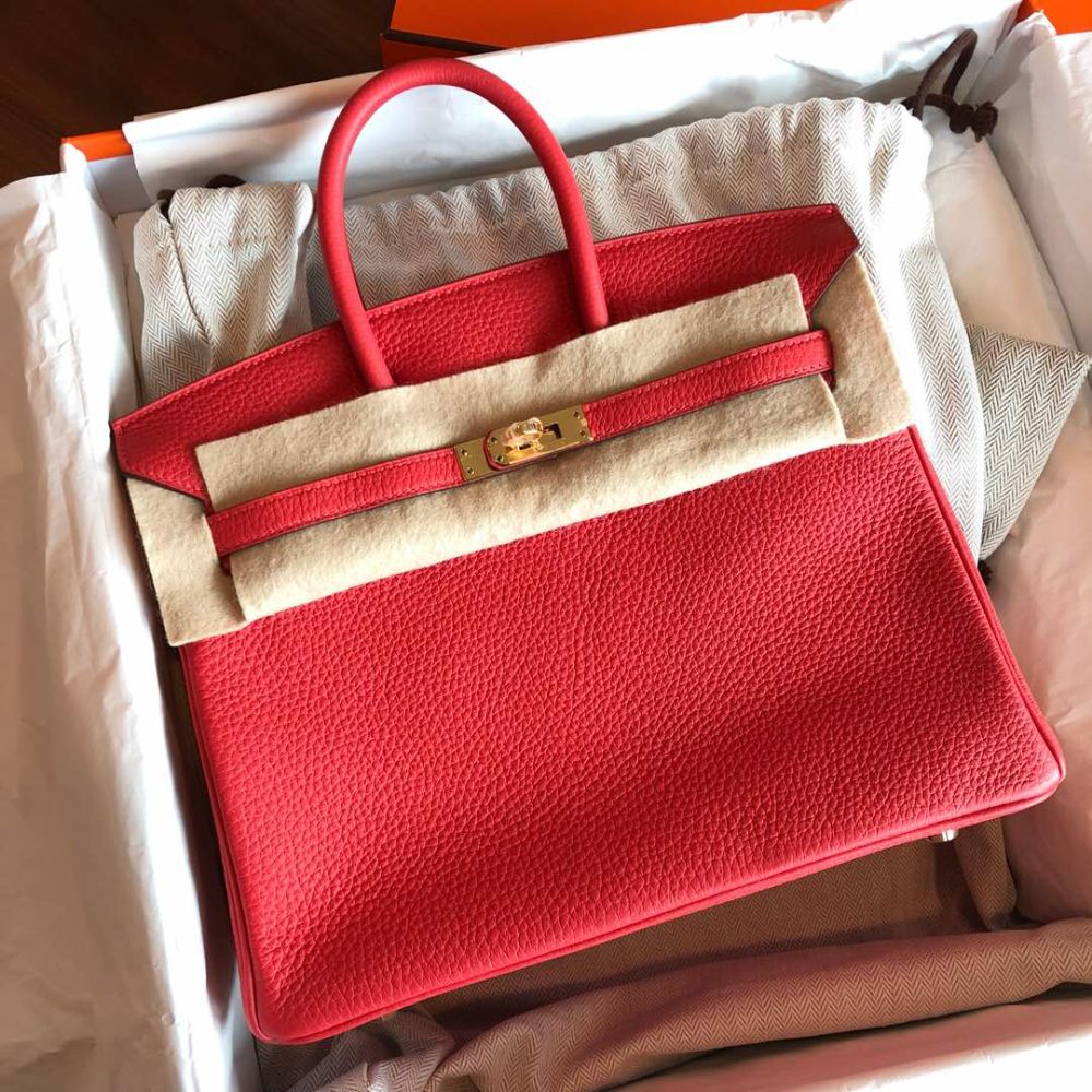 Hermès Birkin 25 Rouge Pivoine Togo Gold Hardware GHW T Stamp 2015 <!30800632> <!SOLD> - The French Hunter