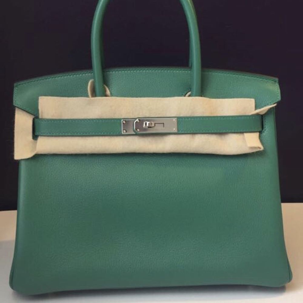 Hermès Birkin 30 Vert Vertigo Taurillon Novillo Palladium Hardware PHW A Stamp 2017 <!30909675> - The French Hunter