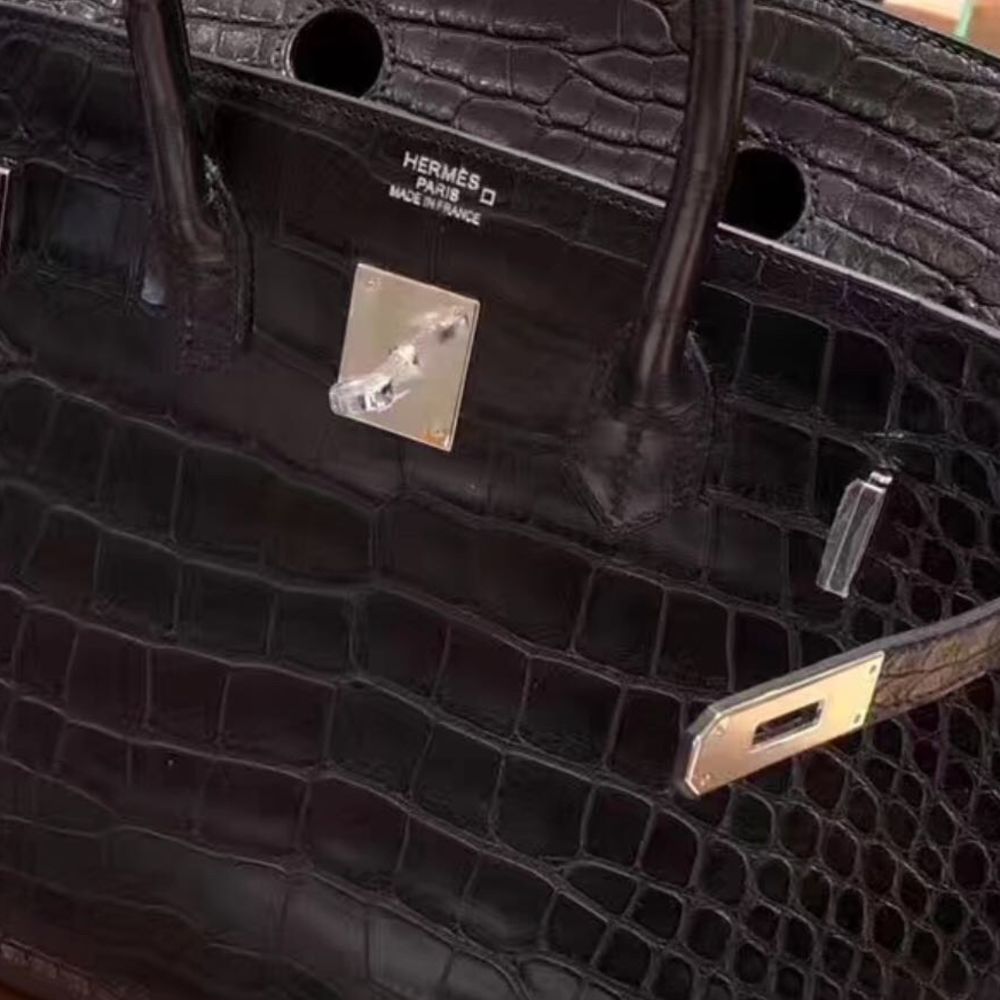 Hermès Birkin So Black Matte Alligator Mississippiensis 35, 2011 (Very Good), Womens Handbag