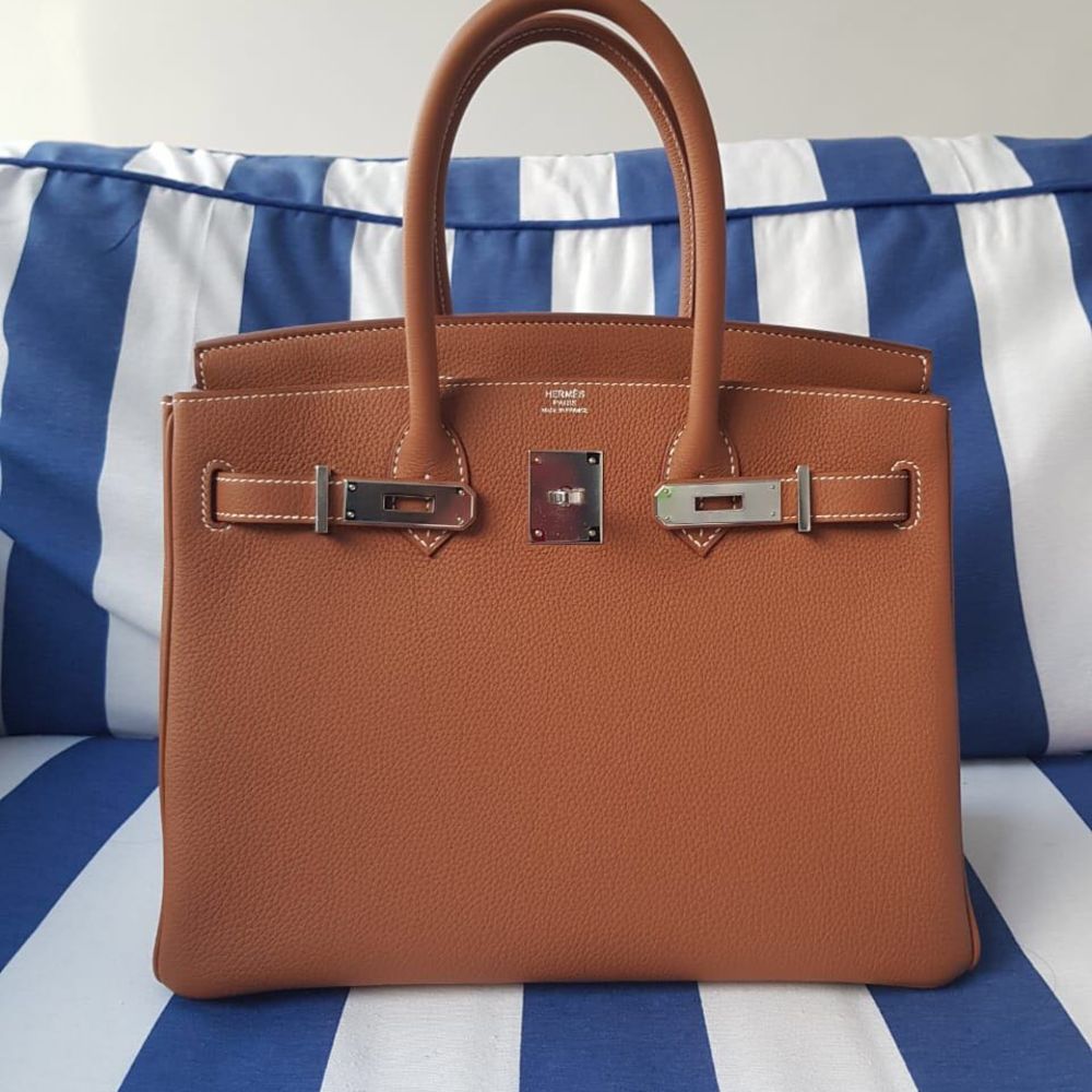 Hermès Birkin 30 Gold Togo Palladium Hardware PHW C Stamp 2018 <!31110545> - The French Hunter