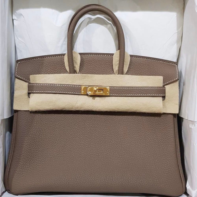 Hermès Birkin 25 Etoupe Togo Gold Hardware GHW C Stamp 2018 <!31293850> - The French Hunter