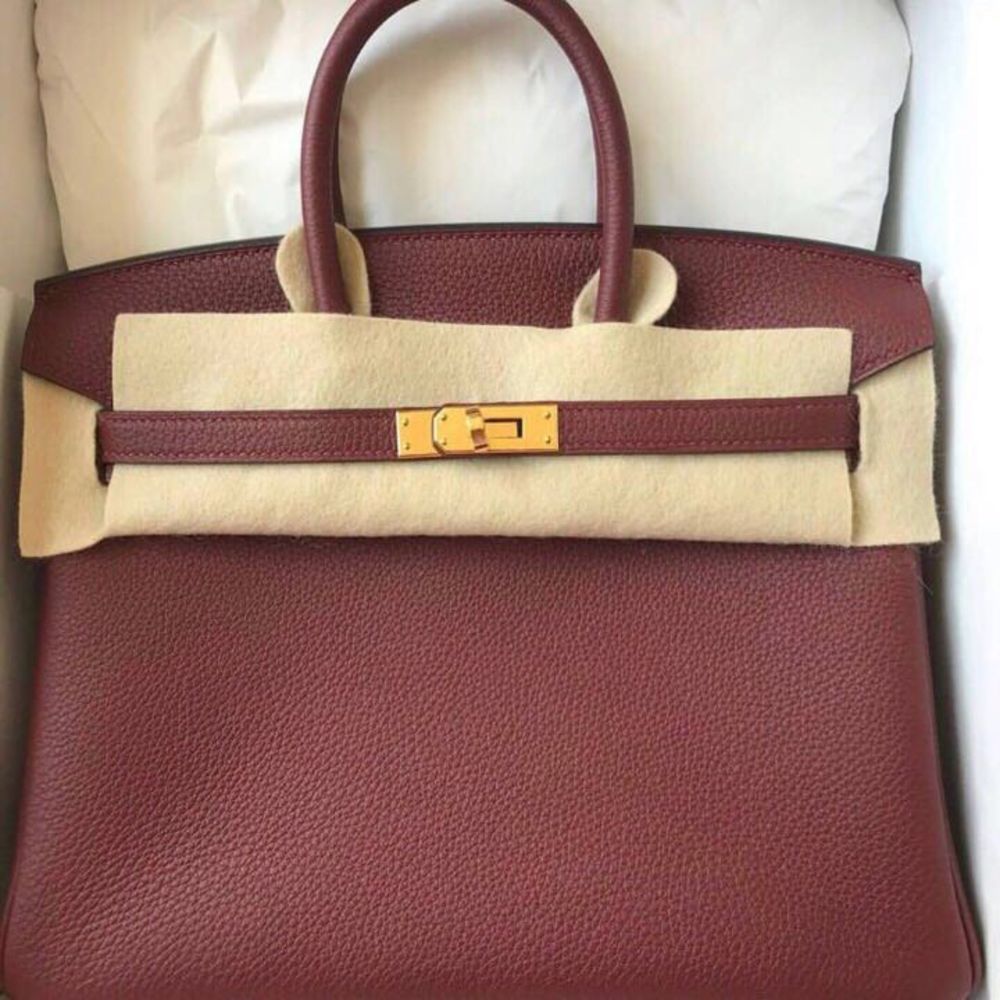 Hermès Birkin 25 Rouge H Togo Gold Hardware GHW C Stamp 2018 - The French Hunter