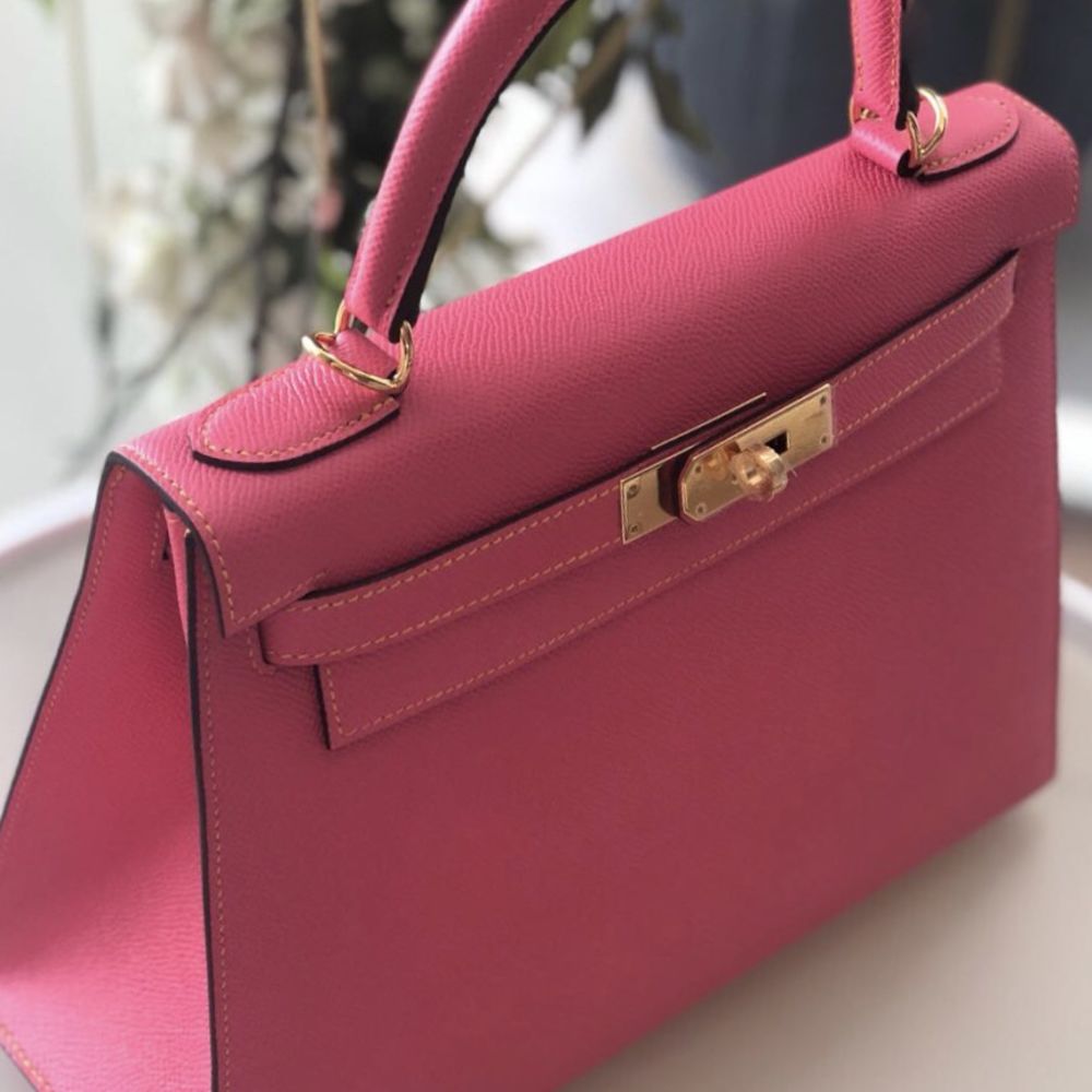 Hermès Kelly HSS 28 Rose Azalee/Jaune d'Or Sellier Epsom Gold Hardware GHW A Stamp 2017 - The French Hunter