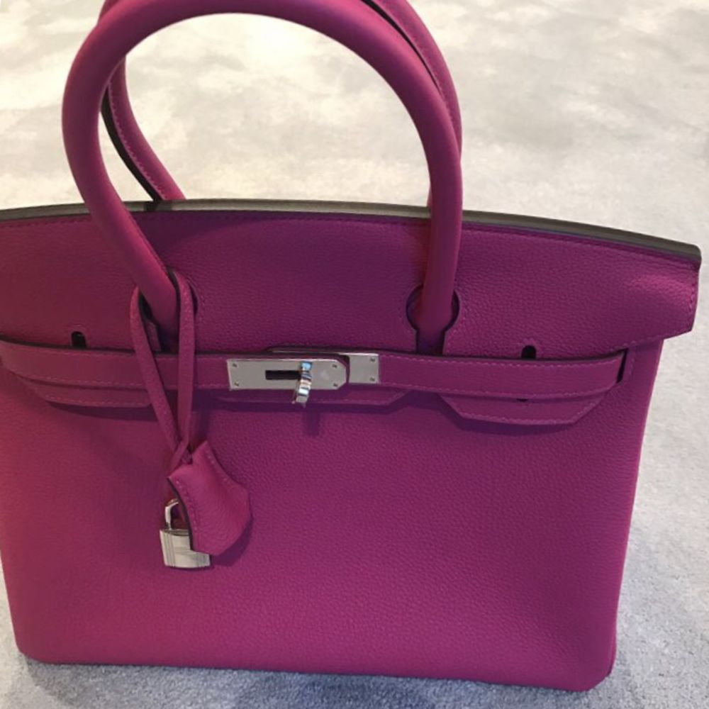 Hermès Birkin 30 Rose Pourpre Togo Palladium Hardware PHW C Stamp 2018 - The French Hunter