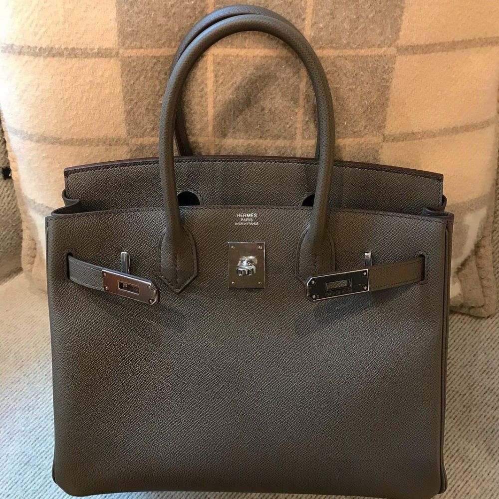 Hermès Birkin 30 Gris Etain Epsom Palladium Hardware PHW C Stamp 2018 - The French Hunter