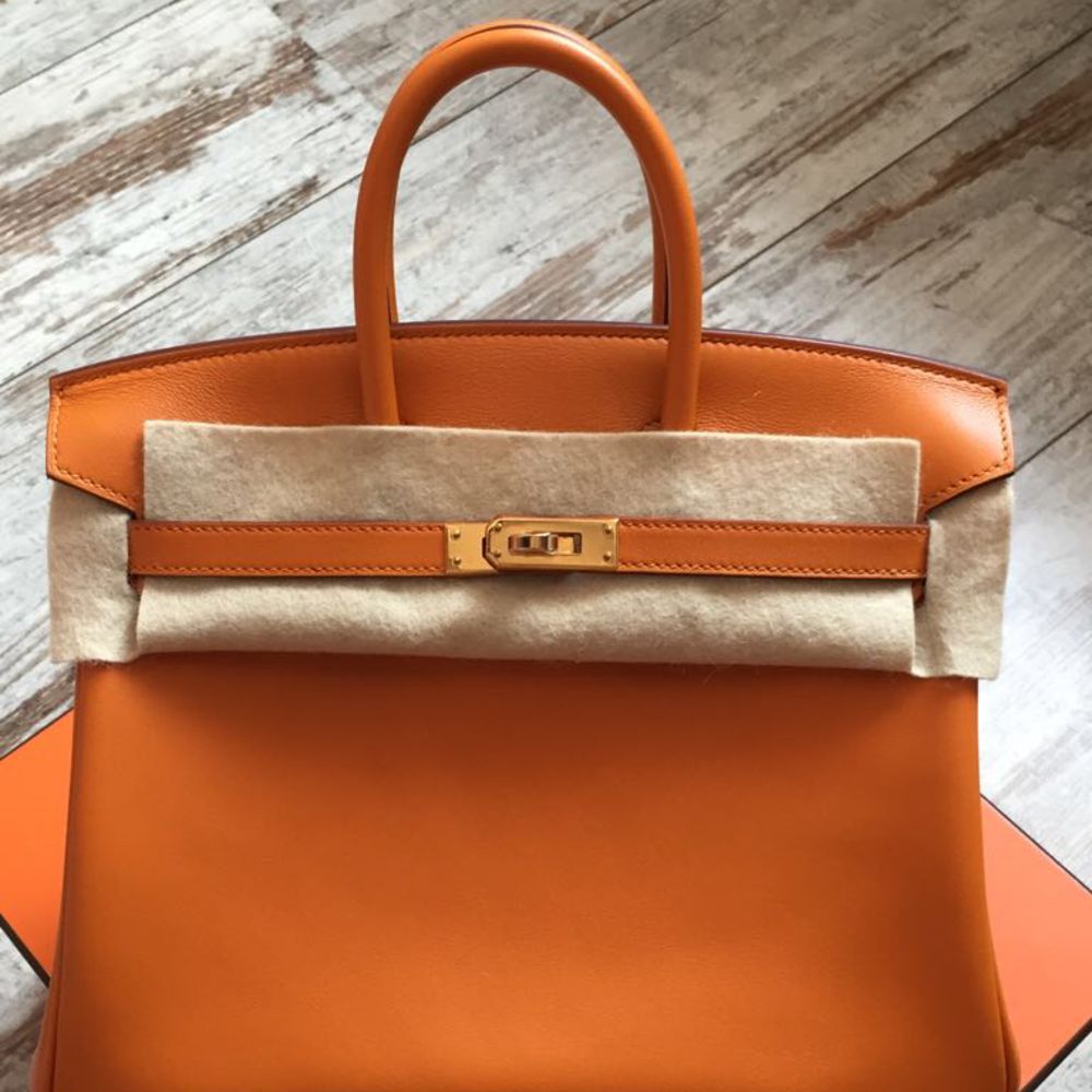Hermès Birkin 25 Abricot Swift Gold Hardware GHW C Stamp 2018 - The French Hunter