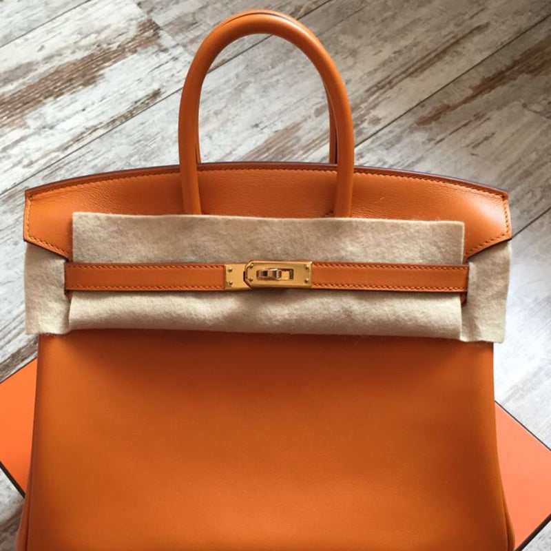 Hermès Birkin 25 Abricot Swift Gold Hardware GHW C Stamp 2018 - The French Hunter