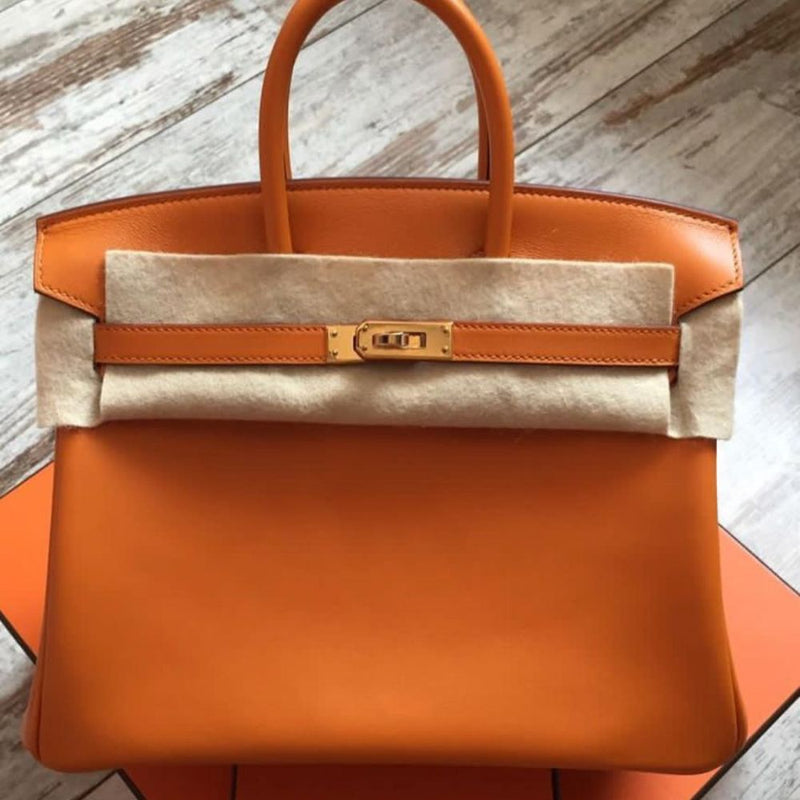 Hermès Birkin 25 Abricot Swift Gold Hardware GHW C Stamp 2018 - The French Hunter