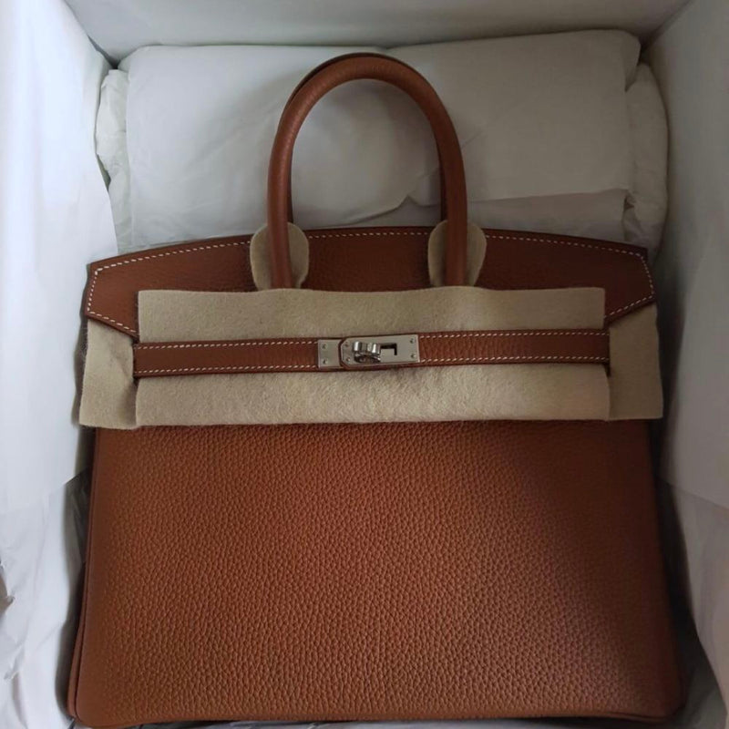 Hermès Birkin 25 Gold Togo Palladium Hardware PHW C Stamp 2018 - The French Hunter